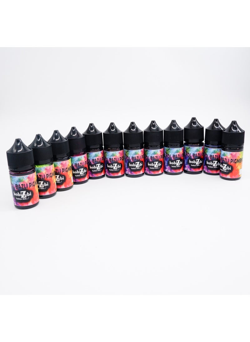 Hobizubi Alcohol Based Ink Paint 15 cc - Black Marbling Pigment  - Image 4