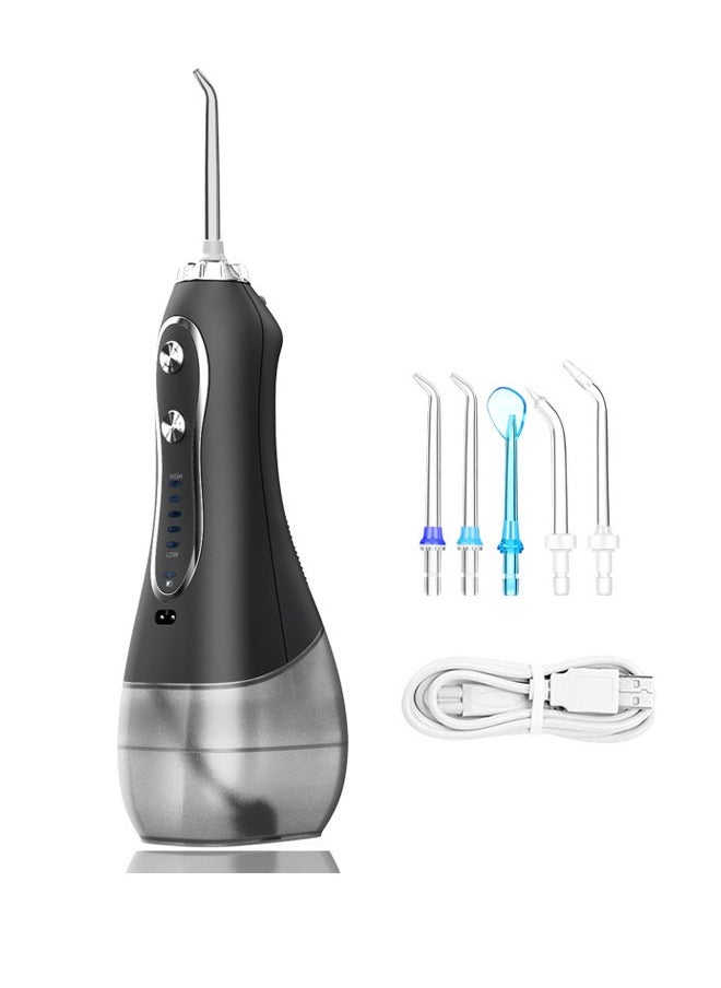 Generic Cordless Water Flosser for Teeth - 300ml Portable Oral Irrigator with 5 Cleaning Modes, 6 Jet Tips & IPX7 Waterproof Design - Rechargeable & Travel-Friendly - for Braces & Health, 2-Minute Smart Timer  - Image 1