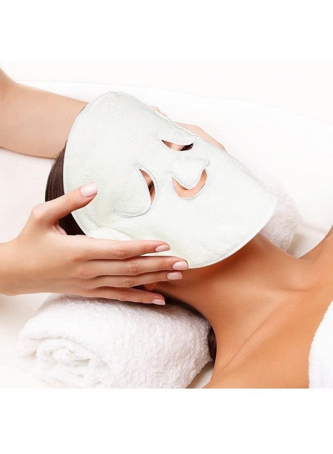 ZURITY Facial Hot And Cold Compress Soft Mask Face Steaming Absorbent Moisturizing Wet Facial Steamer Towel Mask Thickened Coral Face Towel Weave Soft Fit Facial. (pack of 1) - Image 2