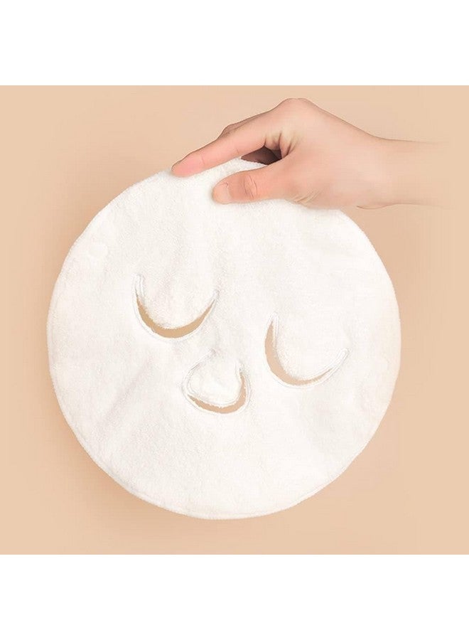 ZURITY Facial Hot And Cold Compress Soft Mask Face Steaming Absorbent Moisturizing Wet Facial Steamer Towel Mask Thickened Coral Face Towel Weave Soft Fit Facial. (pack of 1) - Image 1