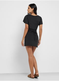 Ginger V-Neck Little Black Dress  - Image 2