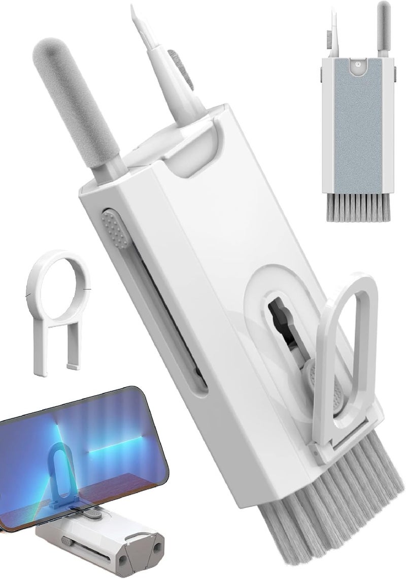 Laptop Phone Screen Keyboard Airpod Cleaner Kit for iPod iPad MacBook Tablet Computer Airpods Pro Earbuds Cleaning Tool Cell Phone Stand for Office Desk（8-in-1 ） - Image 1