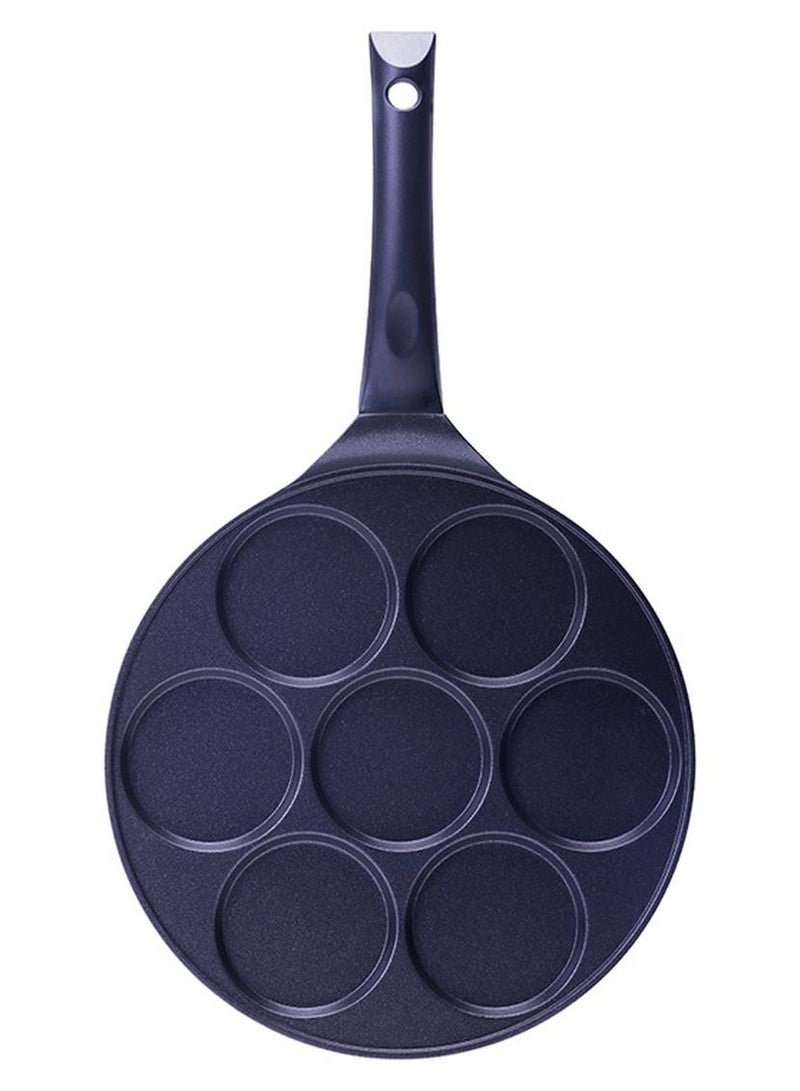 7-Slot Die-Cast Non-Stick Danish Pancake Maker With Bakelite Handle - Image 1