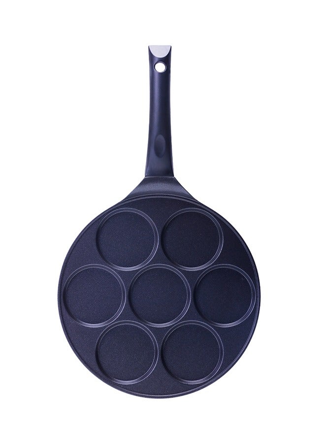 7-Slot Die-Cast Non-Stick Danish Pancake Maker With Bakelite Handle - Image 1