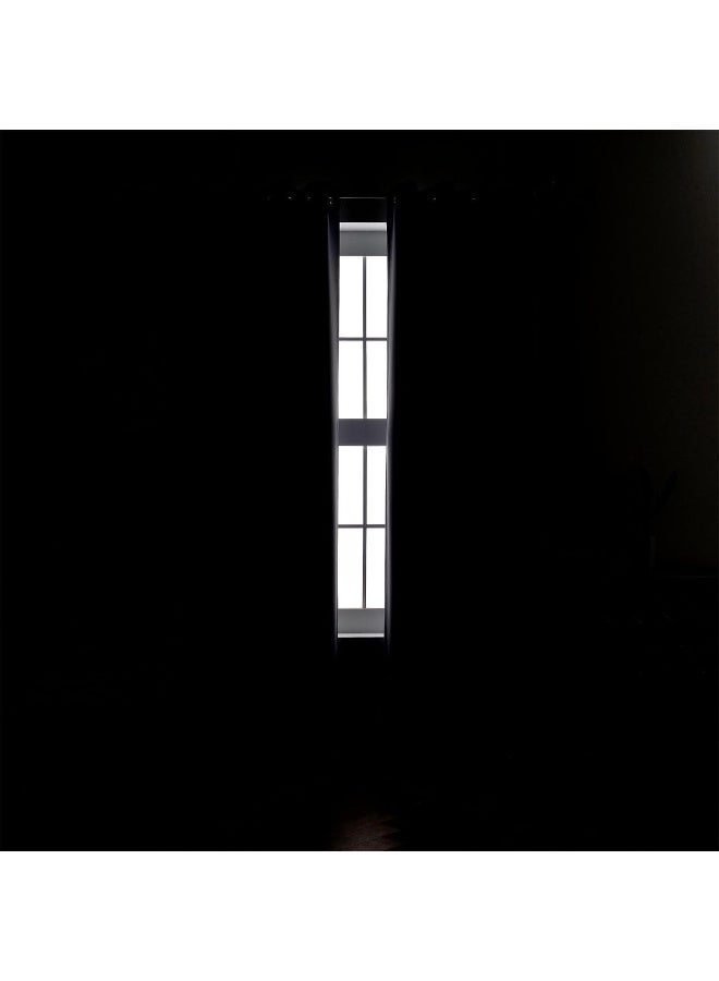 MIUCO Blackout Curtains Room Darkening Curtains Textured Grommet Window Curtains for Living Room 2 Panels 52x84 Inch Long Silver - Image 3