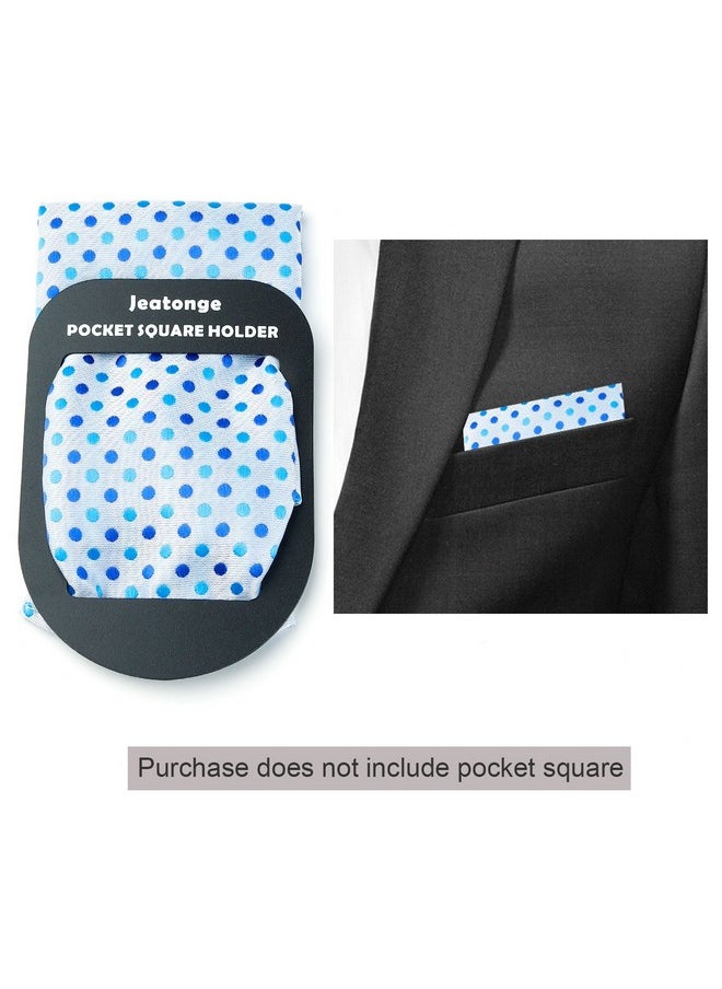 Jeatonge - Pocket Square Holder Keeper Organizer Pocket Squares For Men Prefolded (Holder 3 Pcs) - Image 1