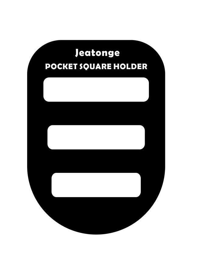 Jeatonge - Pocket Square Holder Keeper Organizer Pocket Squares For Men Prefolded (Holder 3 Pcs) - Image 1