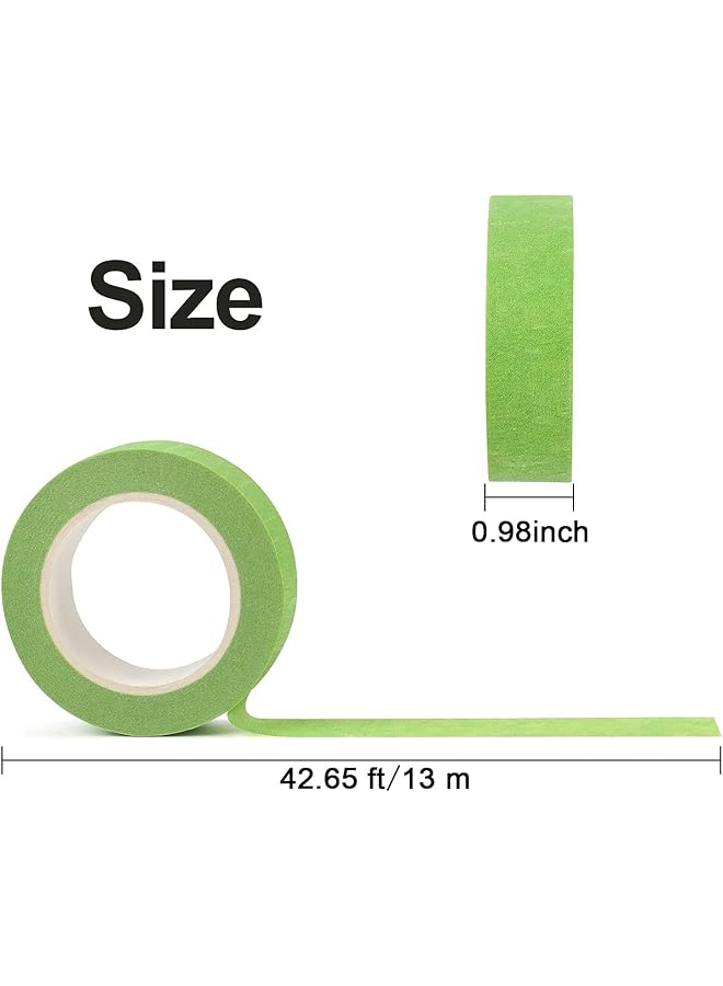 erorex 12Pcs Colored Masking Tape 2.5Cm X 13M Vibrant Rainbow Colored Painters Tape Kids Art Supplies Colored Tape Diy Craft Tape Colored Tape Rolls Colored Painters Tape - Image 2