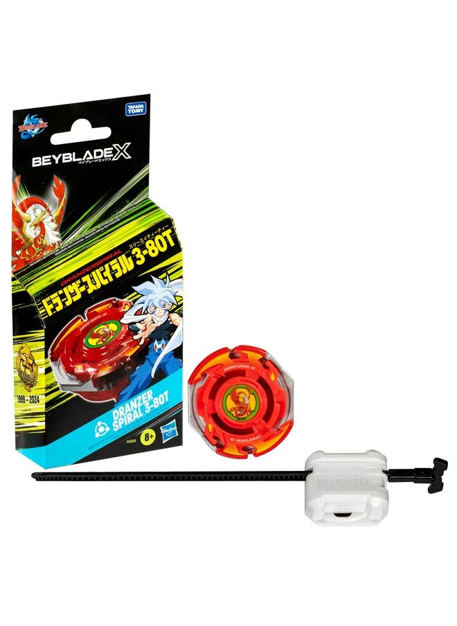 BeyBlade Beyblade X Dranzer Spiral 3-80T Anniversary X-Over Balance Type Right-Spinning Top and Launcher; Battling Top Toys for 8 Year Old Boys and Girls  - Image 1
