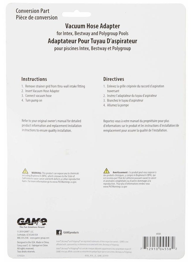 GAME 4558 Vacuum Hose Adaptor - Image 2