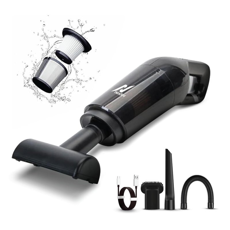 NexLev Cordless Vacuum CleanerHEPA with Stainless Steel Cover6000 mAhCopper Motor Rechargeable Type CIdeal for Home Office Car UseCompact PortableDust Pet Hair Remover3 AttachmentVC02 - Image 1