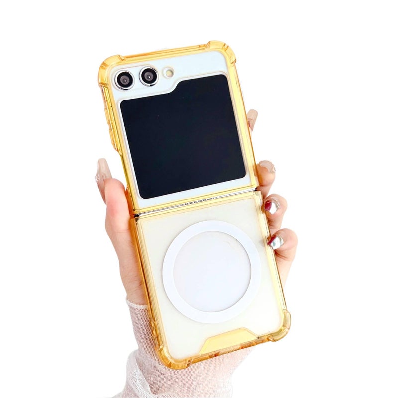 MagSafe Shockproof Case , Cover for Samsung Galaxy Z Flip 5 , PC , Green , for Desk Setup - Image 4