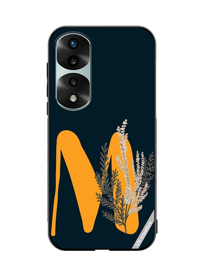 VR CREATIVE Protective Case Cover For Honor 70 Pro plus Alphabet M(113) Design Multicolour - Image 1