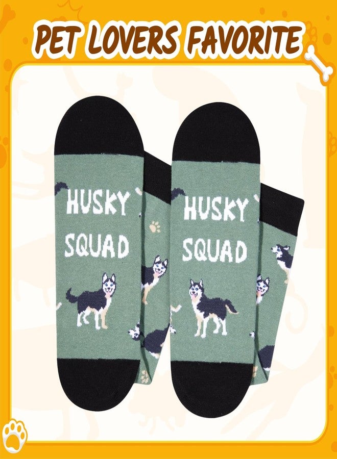 Zmart Husky Socks for Women Men - Funny Husky Gifts for Dog Lovers, Dog Women Men Gifts for Christmas - Image 4
