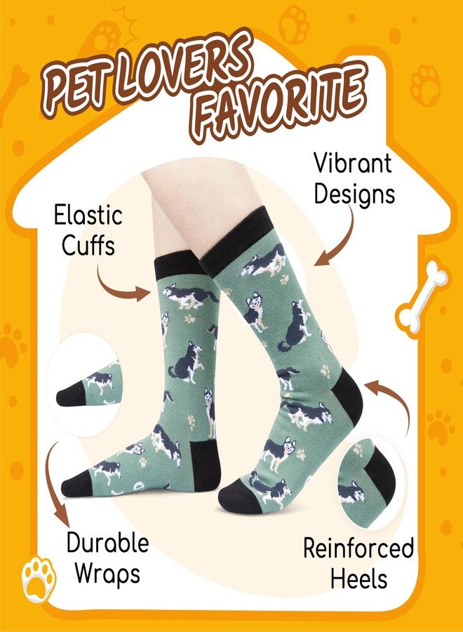 Zmart Husky Socks for Women Men - Funny Husky Gifts for Dog Lovers, Dog Women Men Gifts for Christmas - Image 2
