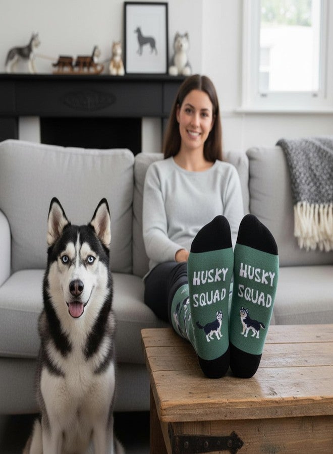Zmart Husky Socks for Women Men - Funny Husky Gifts for Dog Lovers, Dog Women Men Gifts for Christmas - Image 3