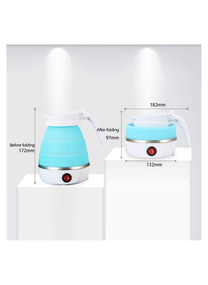 ELTRAZONE Mini Travel Winter Outdoor Portable Electric Kettle Foldable Kettles Food Grade Silicone Small Size Home Household Silicone Kettle Convenient Safe Quick Multipurpose Utility Tool - Image 3