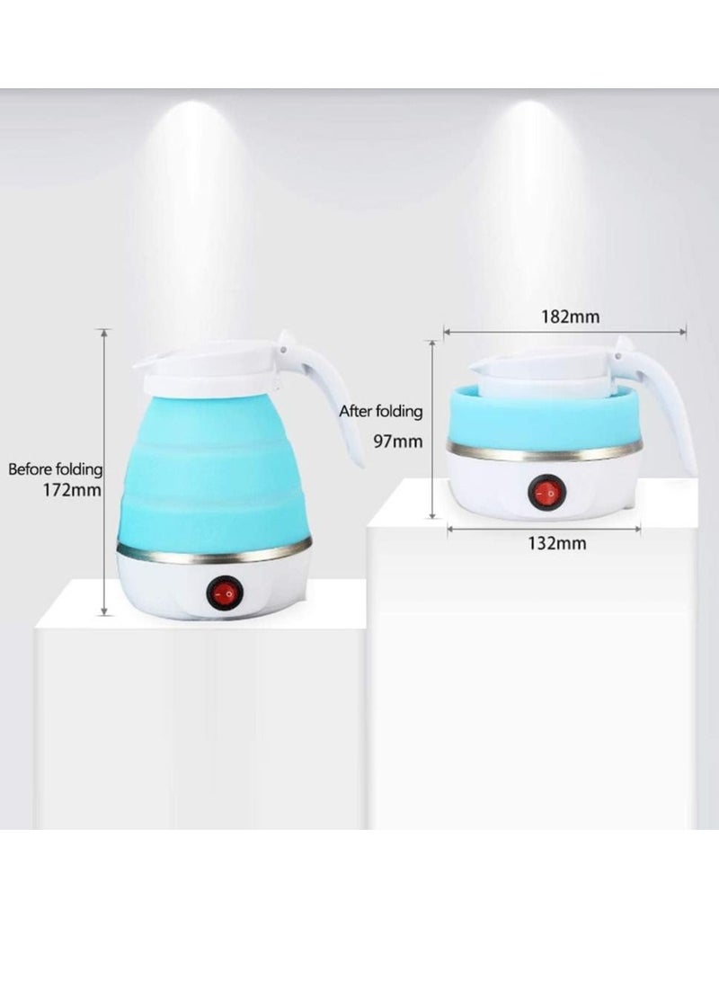 ELTRAZONE Mini Travel Winter Outdoor Portable Electric Kettle Foldable Kettles Food Grade Silicone Small Size Home Household Silicone Kettle Convenient Safe Quick Multipurpose Utility Tool - Image 4