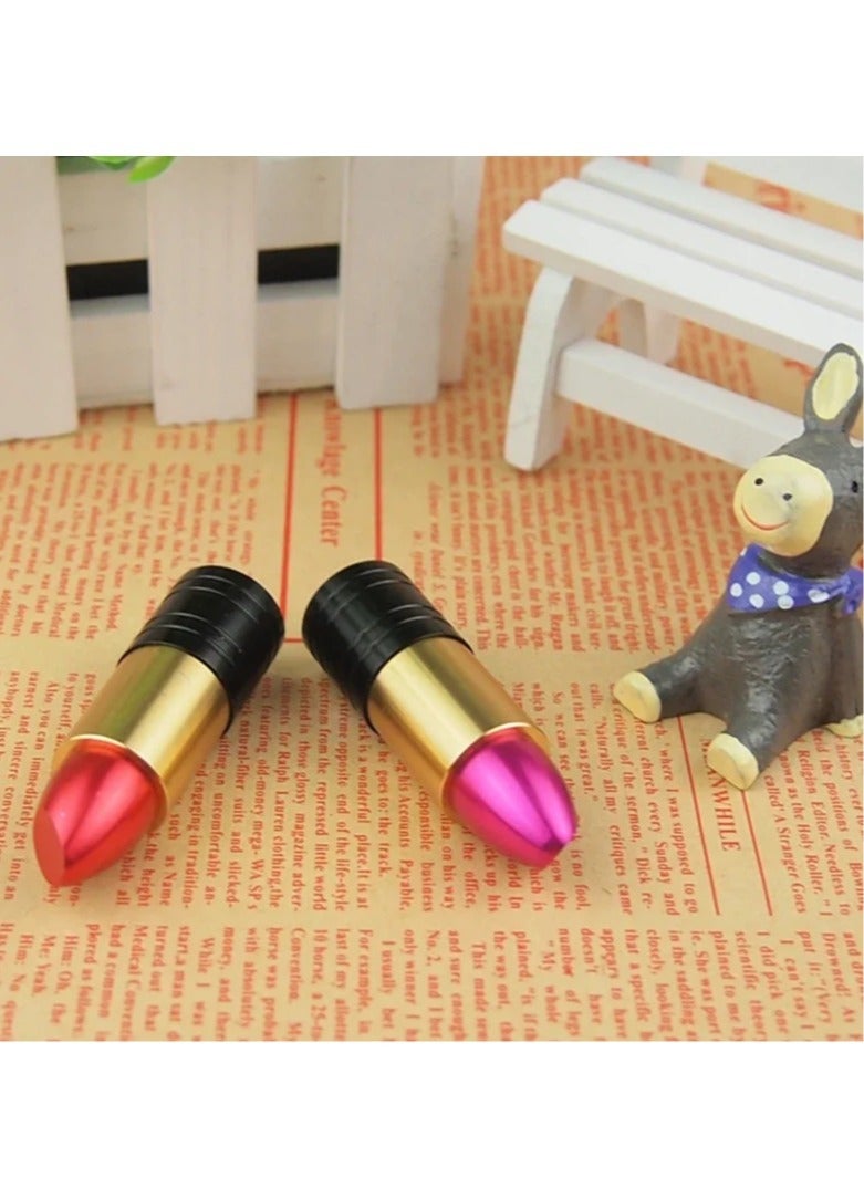 AROAQ Lipstick Pen Drive, Lightweight And Portable Usb Flash Drive, Fast And Efficient Flash Drive Memory U Stick, Classic Metal Lipstick Shaped Data Storage Device With Key Ring, (1pc, 64GB Red) - Image 4