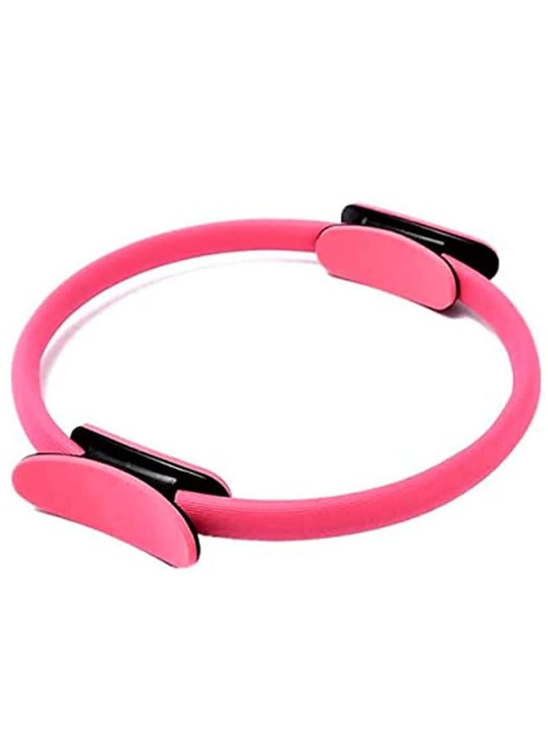 WENBO Yoga Pilates Ring Magic Wrap Slimming Body Building Training Circle (Pink)  - Image 1