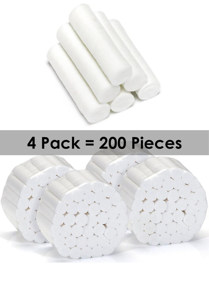 Generic 200PCS Dental Gauze Rolls, Dental Cotton Rolls for Mouth, Nose Bleed Plugs for Kids or Adults, Highly Absorbent Nose Bleed Stopper & Mouth Gauze, Non Sterile 3.8cm Long Rolled Cotton Pads  - Image 2