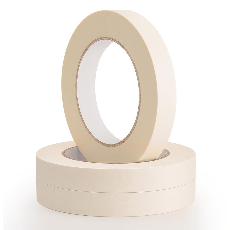 Removable White Textured Paper Tape 0.7x393 Inches for Art Wall Classroom Decor - Image 1
