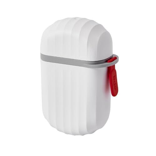 Riviox Portable Soap Dish for Travel/Camping | Waterproof Leakproof Soap Container for Home/Bathroom | Plastic Soap Box with Cover | Soap Holder (RED and White) - Image 1
