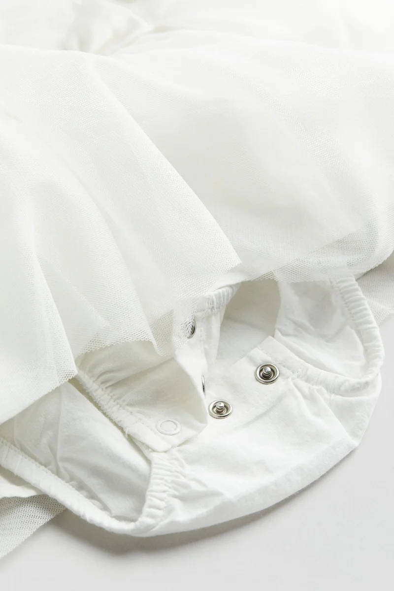 H&M Tulle-skirt bodysuit dress