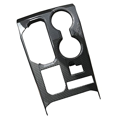 ruihe Carbon Fiber Pattern Car Gear Shift Knob Console Panel Trims Cup Holder Frame Cover Compatible with Fit for Toyota Highlander 2020 2021 2022 L LE XLE XSE Limited Platinum Hybrid - Image 2