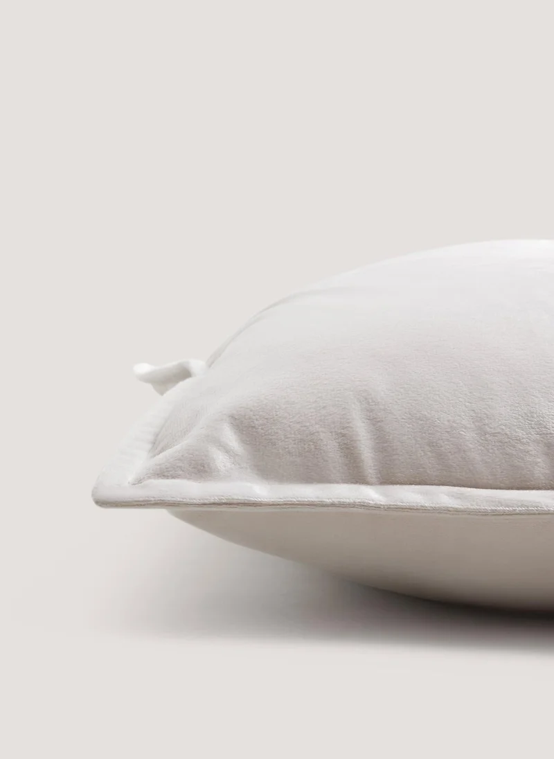 Matalan Beige Velvet Cushion