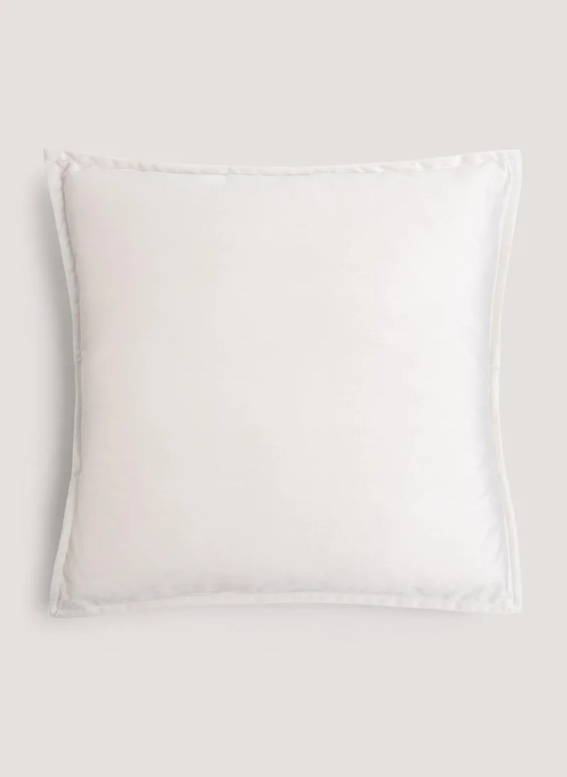 Matalan Beige Velvet Cushion