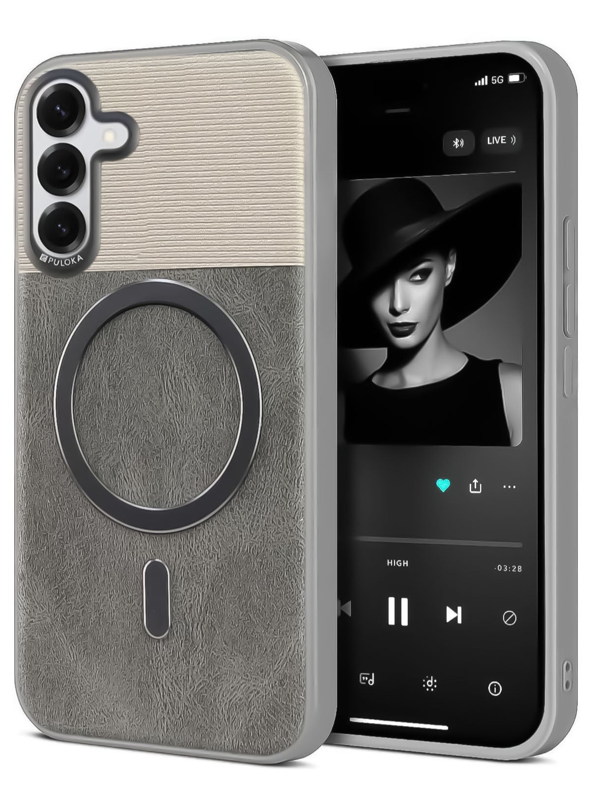 puloka Puloka Luxury Leather Back Protection Case For Samsung Galaxy A37 ZD31FAECBBBB9D4285AADZ