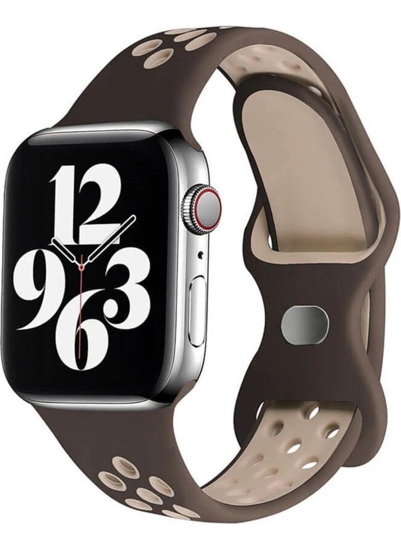 Koodmax - Apple Watch Perforated Nike Sport Band Strap Series 9 Ultra 2 Compatible S-M 42 44 45MM - Image 1