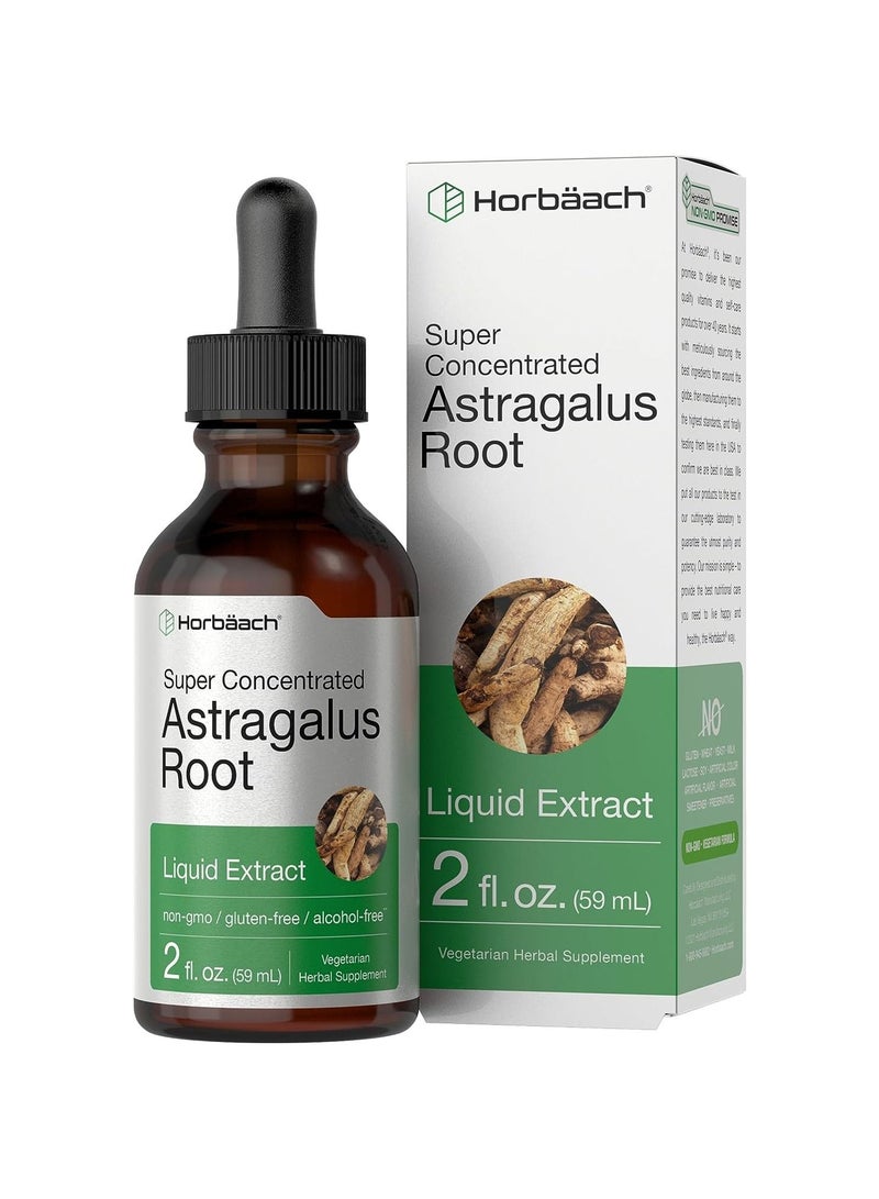 Horbaach Astragalus Root Extract 59ml Super Concentrated Vegetarian 