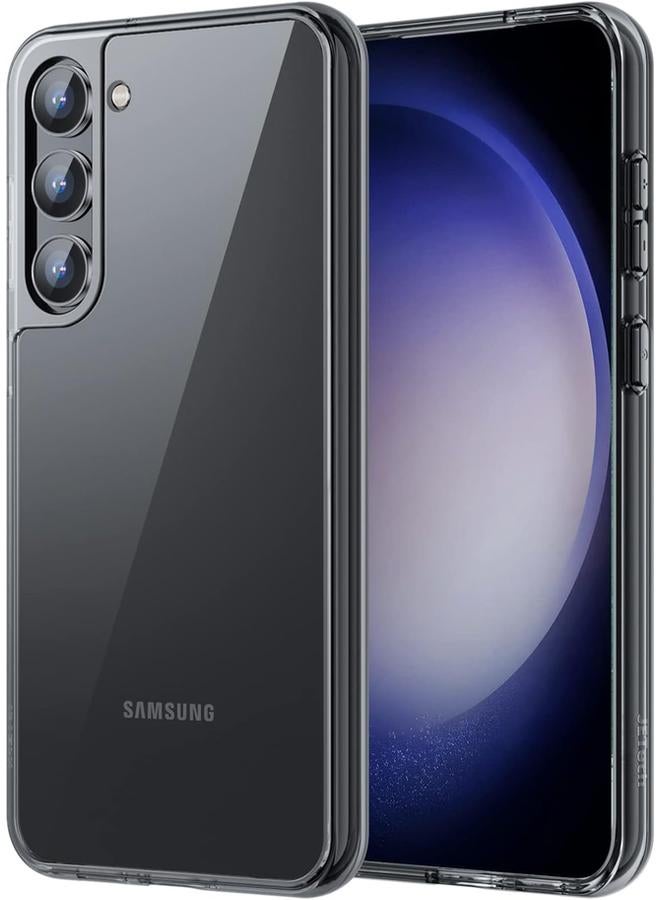 جي تيك حافظة لهاتف سامسونج جالكسي S23 بلس S23 بلس 5G مقاس 6.6 بوصة غير قابلة للاصفرار ومضادة للصدمات وغطاء حماية للهاتف مضاد للخدش وظهر صلب من مادة البولي كربونات باللون الأسود - Image 1