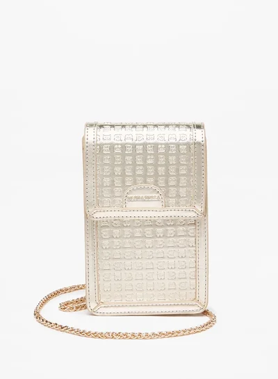 فلورا بيلا من شو إكسبرس Women's Monogram Embossed Crossbody Bag With Chain Strap