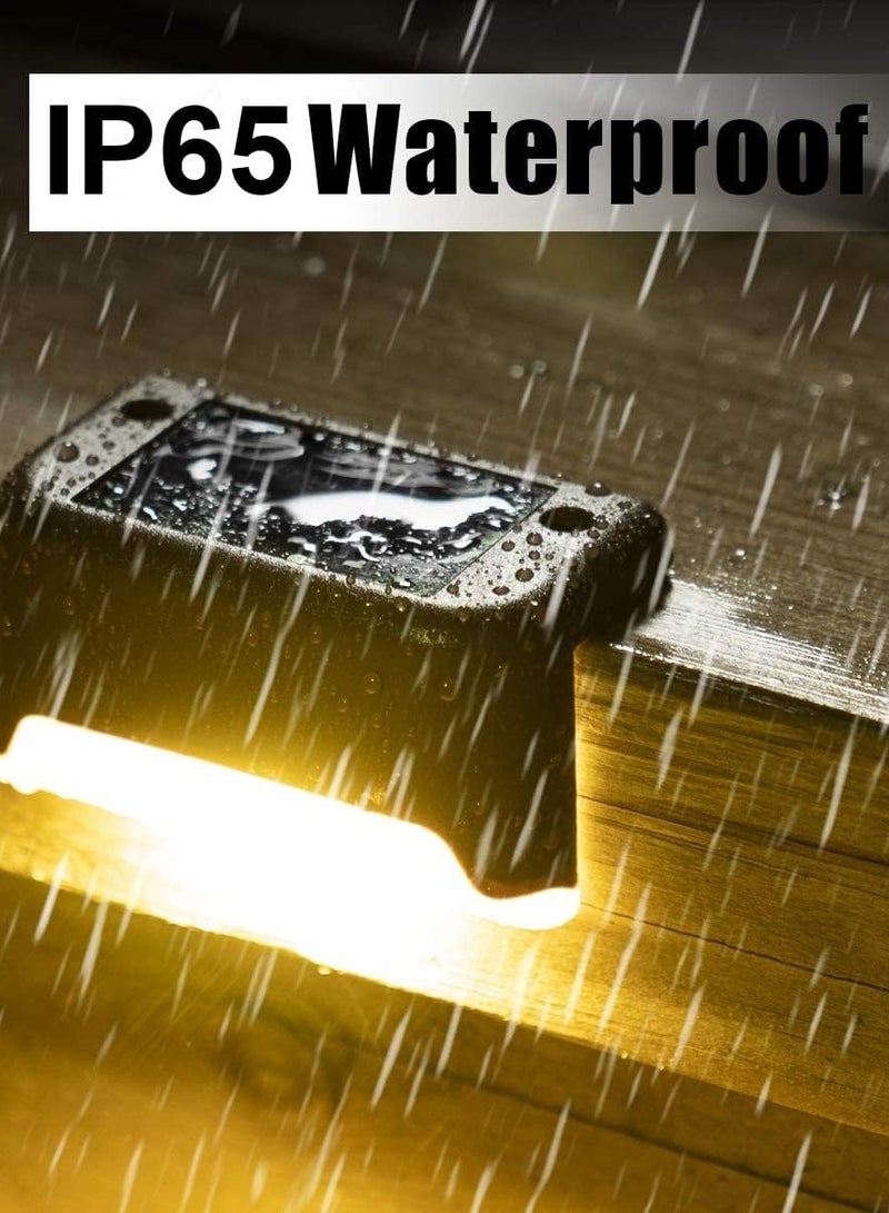 HOMESTAR Solar Deck Lights Outdoor 4 Pack, Solar Step Lights Waterproof Led Solar lights for Outdoor Stairs, Step, Fence, Yard, Patio, and Pathway - Image 5