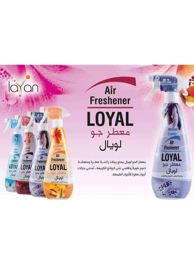 Loyal White Woods & Lavender Fragrance Air Freshener For Home, Office, Inside Car, 450ml - Image 3