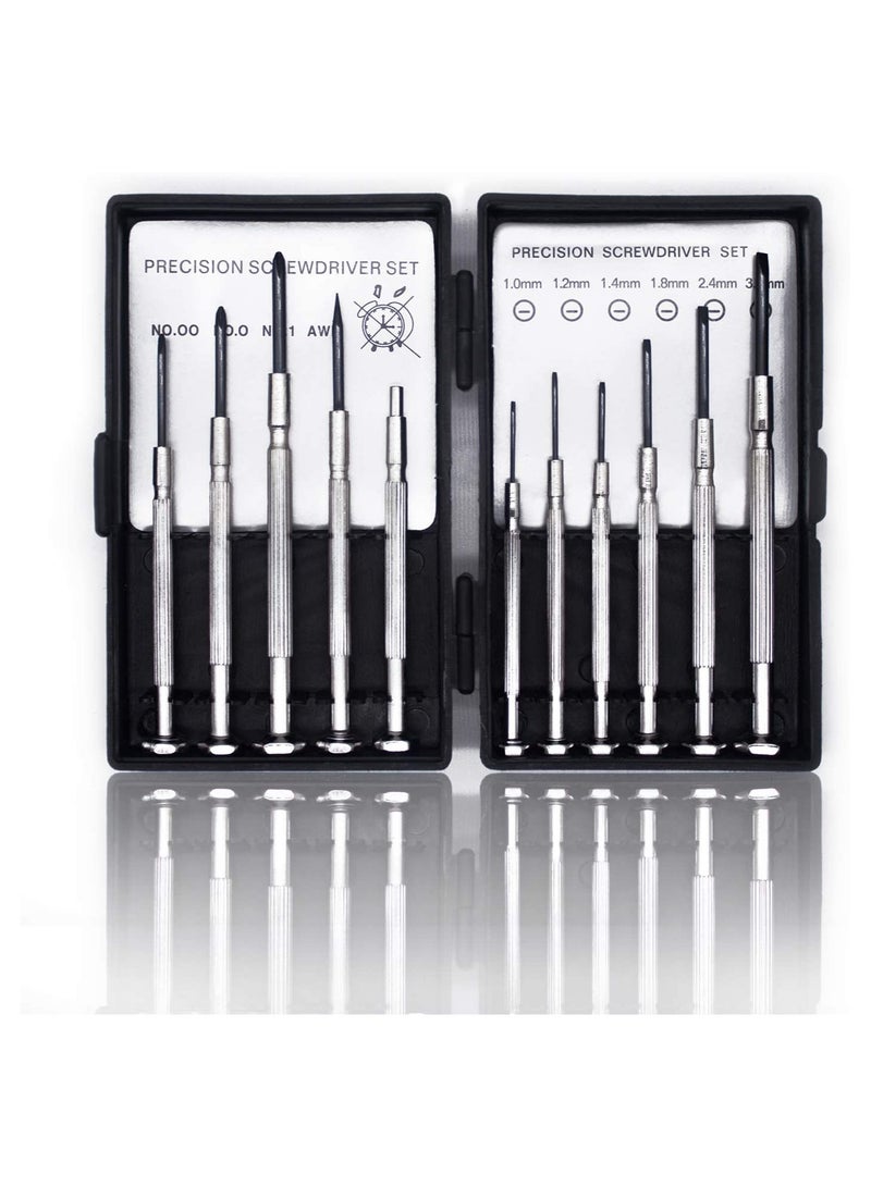 KASTWAVE Mini Precision Screwdriver Set With Case Small Screwdriver Set For Jewelry Watch Iphone Toys Computer Eyeglass Repair 11 Piece - Image 1