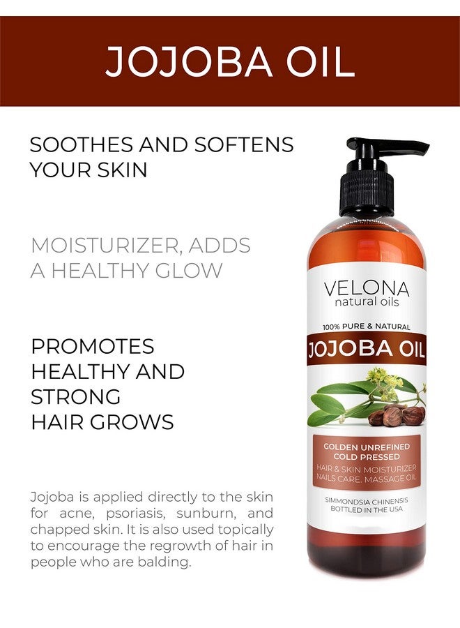 velona Jojoba Oil64 Oz 100% Pure And Natural Golden Unrefined Cold Pressed Hexane Free Moisturizing Face Hair Body Skin Care Stretch Marks Cuticles - Image 2