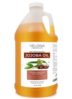 velona Jojoba Oil64 Oz 100% Pure And Natural Golden Unrefined Cold Pressed Hexane Free Moisturizing Face Hair Body Skin Care Stretch Marks Cuticles  - Image 1