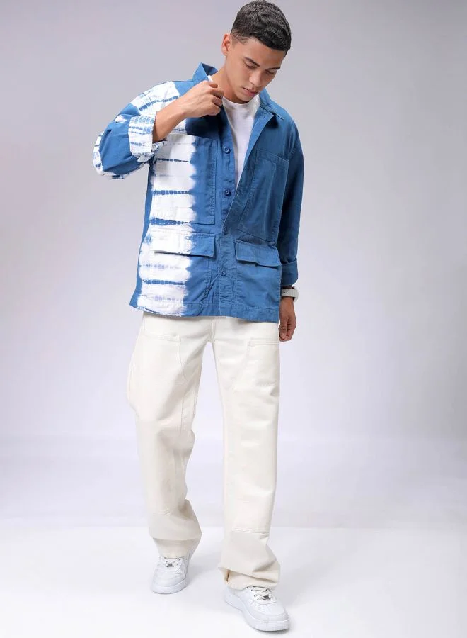 The Indian Garage Co Men Relaxed Tie & Dye Trucker Jacket
