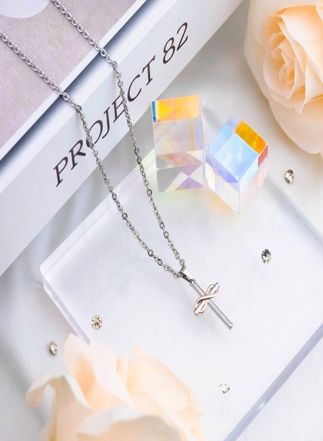 Aisity 16 Birthday Gifts for Girls Sweet 16 Gifts for Girls Cross Necklace for Girl 16th Birthday Party Decorations Sweet Sixteen Girl Sister Daughter Decorations Cute Stuff for Her Sixteen Necklace - Image 2