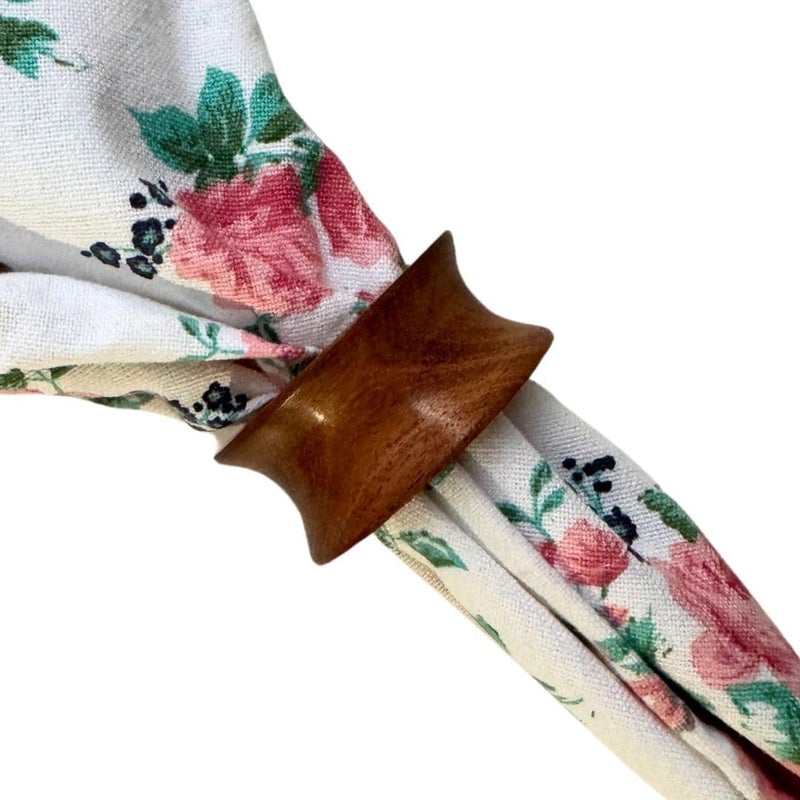 ARN Craft Napkin Holder Set of 12 Handmade Acacia Wood Dining Table Napkin Ring Classic Everyday Thanksgiving Holiday Christmas Festive Party Gift Farmhouse Décor - Image 5
