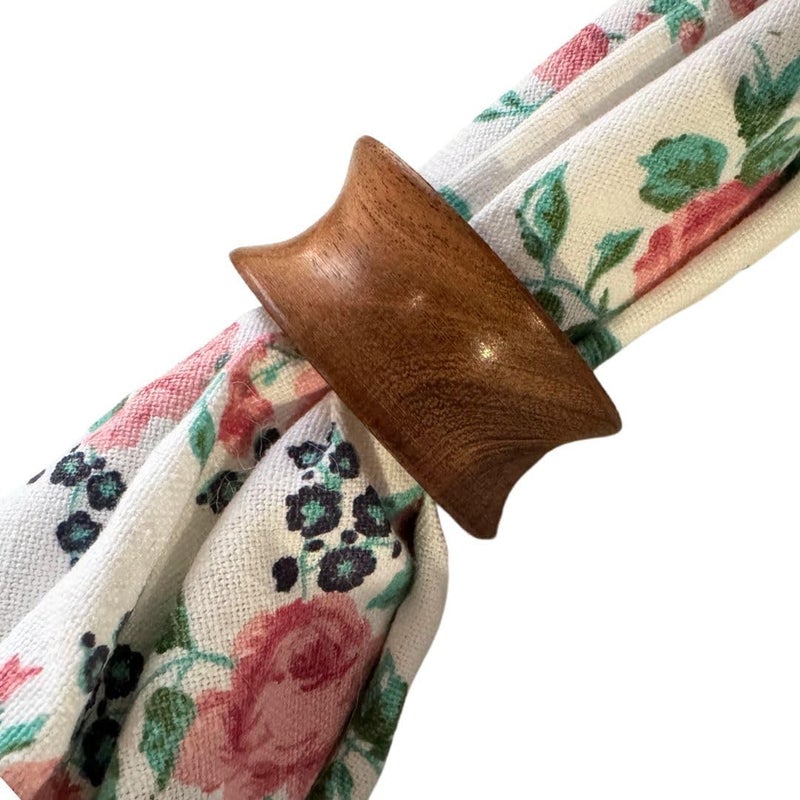 ARN Craft Napkin Holder Set of 12 Handmade Acacia Wood Dining Table Napkin Ring Classic Everyday Thanksgiving Holiday Christmas Festive Party Gift Farmhouse Décor - Image 3