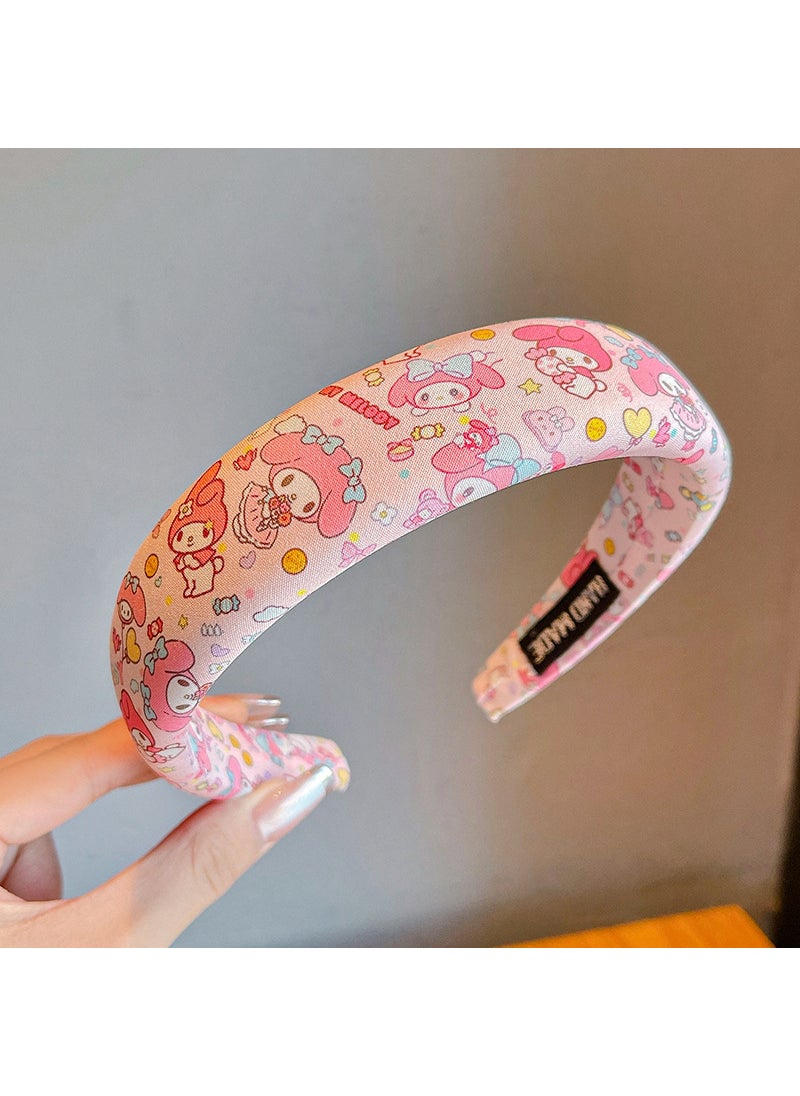Generic Cute Kids Sponge Hairband 2024 New Wide Headband Melody 