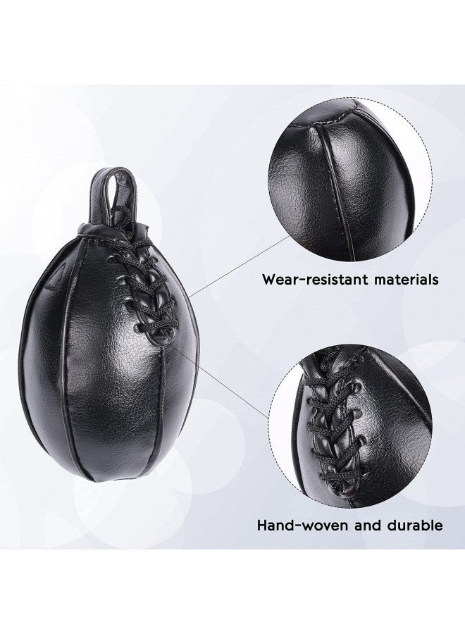 INNOLIFE Boxing Slip Bag, Boxing Dodge Hide Speed Bag Maize Ball Leather Ball for Reflex Training, Boxing, Kickboxing, MMA Pendulum Training Filler Included - Image 5