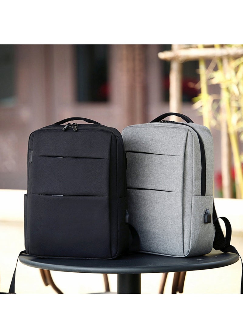 NOVOLAN NOVOLAN Laptop Backpack 15 16 Inch, Slim Durable Laptop Bag with USB Charging Port, Water Resistant Backpack Men's Computer Backpack with USB Notebook Backpack Business Casual Backpack 15" 16"(Gray) - Image 4