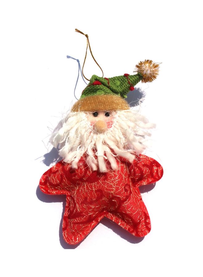 NIBEMINENT 3-Piece Decorative Santa Claus Ornament Set Red/White/Green 17x12.7x2.7centimeter - Image 4