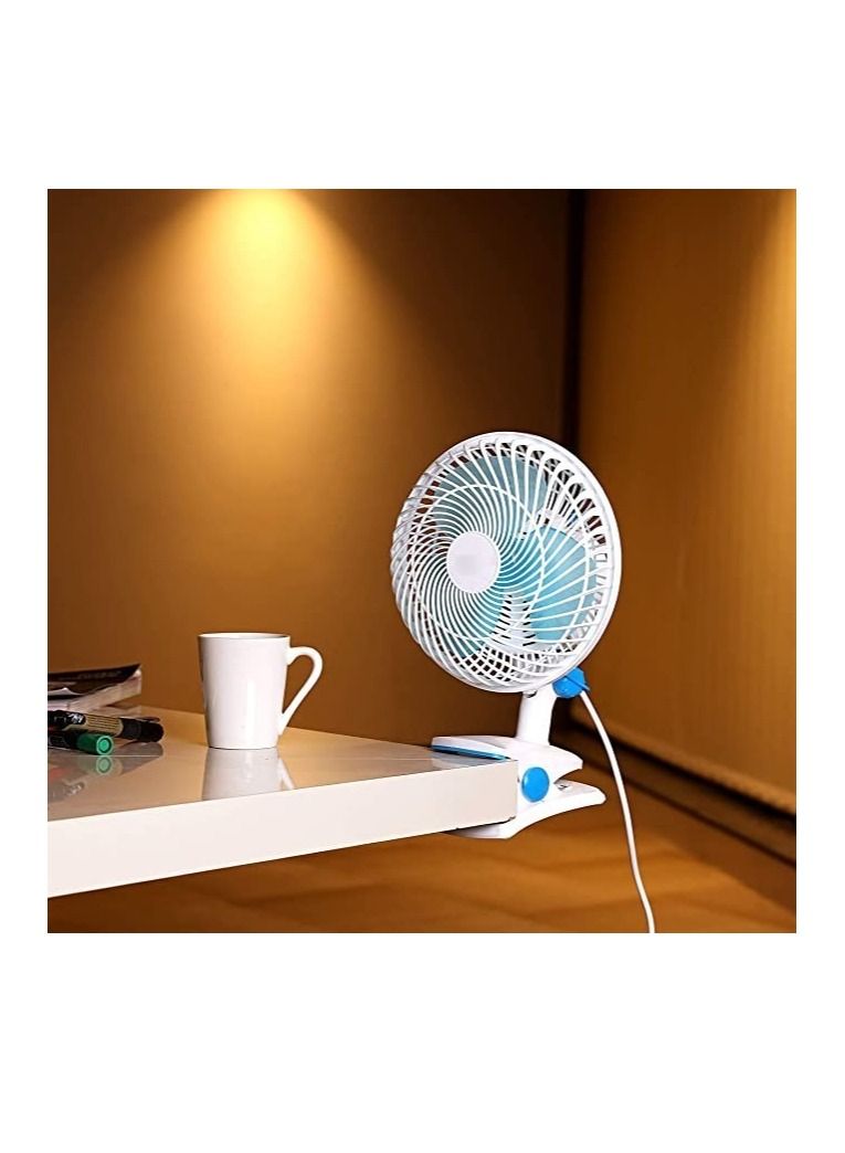 GENNEXT Mini table Fan White/ Blue - Image 2